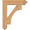 Ekena Millwork Westlake Arts and Crafts Smooth Bracket w/ Offset Brace, Western Red Cedar, 5 1/2"W x 20"D x 24"H BKT0604X20X24WTL03SWR - alternate 3